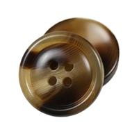 Botones de resina, Botones de resina redondos extra grandes, cuatro ojos, multicolor, varios tamaños, 70 piezas for abrigos y trajes(Coffee,25 mm-10 Pcs)