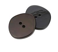 Botones De Resina Botones irregulares de resina for ropa, 12 Uds., 2 agujeros, plástico decorativo, cortavientos, camisa, suéter, costura(Color 5,18mmX21mm)