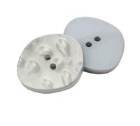 Botones De Resina Botones irregulares de resina for ropa, 12 Uds., 2 agujeros, plástico decorativo, cortavientos, camisa, suéter, costura(Color 6,18mmX21mm)