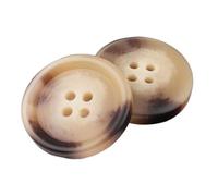 Botones de resina Botones redondos de gabardina beige Accesorios de costura decorativos, Color 1, 15mm 10piezas