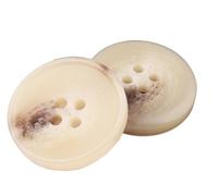 Botones de resina Botones redondos de gabardina beige Accesorios de costura decorativos, Color 10, 15mm 10piezas