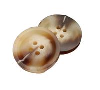 Botones de resina Botones redondos de gabardina beige Accesorios de costura decorativos, Color 11, 18mm 10piezas