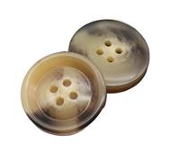 Botones de resina Botones redondos de gabardina beige Accesorios de costura decorativos, Color 16, 21mm 10piezas