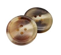 Botones de resina Botones redondos de gabardina beige Accesorios de costura decorativos, Color 19, 25mm 10piezas