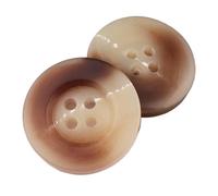 Botones de resina Botones redondos de gabardina beige Accesorios de costura decorativos, Color 5, 20mm 10piezas