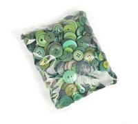 Botones de resina de colores mixtos de 50 g, cierres de costura redondos de 12 a 28 mm para manualidades, álbumes de recortes, tarjetas, reparación de ropa, accesorios de disfraces (verde militar)