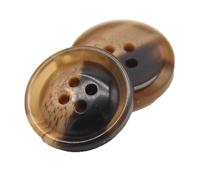 Botones de resina vintage,Botones de resina de costura,Botón de chaqueta de forma redonda para hombres y mujeres, Marrón, 30 mm 10 piezas