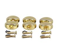 Botones de Sintonizador de Metal Duraderos para Guitarra Eléctrica Acústica, Perillas Clavija Sintonización Fácil Instalar para la Cabeza Guitarra (GOLD)