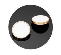 Botones de vástago de metal for costura de abrigos DIY, paquete de 10 Uds., blanco y negro, 11-25mm(White,15mm 10pcs)