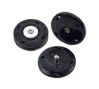 Botones Decorativos 20/30 Uds. Botones a presión de resina blanco y negro 18/21/25mm cierre Invisible for mujer abrigo chaqueta accesorios for suéteres(PearlBlack,18mm-20Pcs)