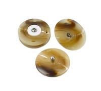 Botones Decorativos 20/30 Uds. Botones a presión de resina blanco y negro 18/21/25mm cierre Invisible for mujer abrigo chaqueta accesorios for suéteres(02Khaki,21mm-20Pcs)