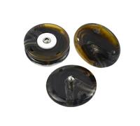 Botones Decorativos 20/30 Uds. Botones a presión de resina blanco y negro 18/21/25mm cierre Invisible for mujer abrigo chaqueta accesorios for suéteres(01DarkCoffee,25mm-30Pcs)