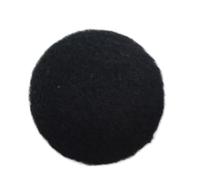 Botones forrados de tela, 10 Uds. Botones de setas cubiertos tela, multicolor, varios tamaños(Black,14mm)