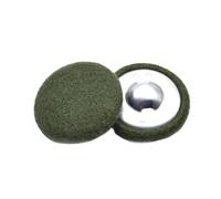 Botones forrados de tela, 12 piezas de botones cubiertos tela, multicolor, varios tamaños(Army Green,20mm)