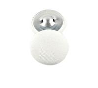 Botones forrados de tela, Botones de Tela 20uds Multicolor 10-30mm(White,25MM)