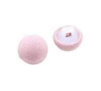 Botones forrados de tela, Botones redondos de setas cubiertos tela, 50 Uds., multicolor, 10-25mm, for bricolaje(Pink,24L=15.0MM)