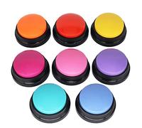 Botones grabables para Perros de 8 Colores, Botones de Perro para comunicación, Entrenamiento de tu Perro/Gato para Hablar, Botones de Mascotas Que Hablan, Juego de Entrenamiento para Perros