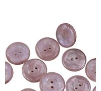 Botones Juego de 10 botones resina con diseño floral vibrante, 11,5/15/20 mm, redondos perlados 2 agujeros for decorar camisas, suéteres y vestidos (verde/rosa) para bricolaje(Pink,20mm-0.79in-10pcs)