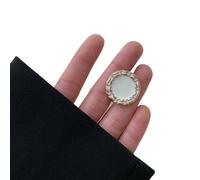 Botones Metal Sewing Buttons For Clothes Embellishment Coat Decor Diy Craft Supply Black White Needlework Accessories 6pcs para bricolaje(TB549-2,15 MM)