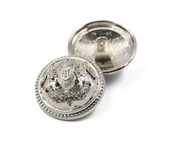 Botones metálicos a presión, botones para vaqueros Botones 10 unids/lote 15/20/25mm botones de costura Retro europeos for camisa chaqueta moda dorados y plateados Metal negro(Silver,20mm)