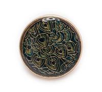 Botones metálicos a presión, botones para vaqueros Botones 5 uds dibujo dorado botón de vástago Metal redondo costura Scrapbooking ropa artesanías hechas a mano accesorios decoración botones 18mm