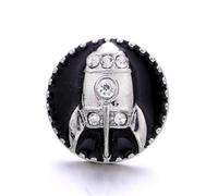 Botones metálicos a presión, botones para vaqueros Botones 5 unids/lote de diamantes imitación búho cristal negro, botón a presión 40 estilos, botones a for joyería, collar pulsera a 18mm(KB858 BK)