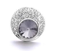 Botones metálicos a presión, botones para vaqueros Botones 5 unids/lote de diamantes imitación búho cristal negro, botón a presión 40 estilos, botones a for joyería, collar pulsera a 18mm(KB1037 BK)