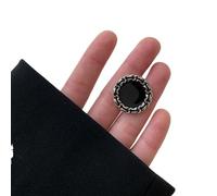 Botones metálicos a presión, botones para vaqueros Botones de costura metal for adorno ropa, decoración abrigos, suministros for manualidades, accesorios en blanco y negro, 6 uds(12.5 MM)