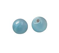 botones metálicos, Botones for coser, 100 piezas, redondos de resina, a granel, con cuentas cristal imitación, botones decorativos for cheongsam, hanfu, camisas y manualidades(Blue,11mm)