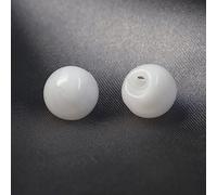 botones metálicos, Botones for coser, 100 piezas, redondos de resina, a granel, con cuentas cristal imitación, botones decorativos for cheongsam, hanfu, camisas y manualidades(White,11mm)