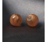 botones metálicos, Botones for coser, 100 piezas, redondos de resina, a granel, con cuentas cristal imitación, botones decorativos for cheongsam, hanfu, camisas y manualidades(Brown,11mm)