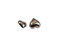 botones metálicos, Botones for coser, 20 piezas de botones metálicos con vástago, botón costura en forma corazón for ropa mujer, cárdigans, abrigos y camisas(18mm)