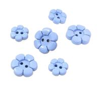 botones metálicos, Botones for coser, 30 unidades, con forma de flor, bonitos botones decorativos for ropa, cárdigans y camisas(Blue,11mm)