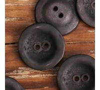 Botones metálicos de dos agujeros para chaqueta desgastada, vestido, suéter, accesorios de costura, tejer