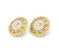 Botones metálicos en forma de flor de 18/20/23 mm, ideales para ropa de mujer, abrigos, chaquetas y decoraciones hechas a mano.,Dorado,23 mm 6 piezas
