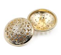 Botones metálicos para abrigo o traje con hebillas, pack de 10 unidades, dorado, 23mm