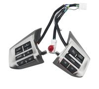 Botones multifunción en el Volante Para Subaru XV Para Crosstrek Forest 2013-2014 Para Legacy Interruptor Control Crucero Botón Volante Reproductor Audio Android(High silver gray)