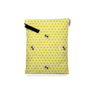 Botones pañales de tela impermeable lavable reutilizable con cremallera bolsa de lavandería Wet