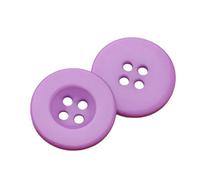 Botones, paquete de 30 botones resina 28 mm, 4 agujeros, camisa, redondos for manualidades, for, costura, bricolaje(Light Purple,10 mm)