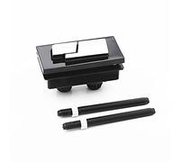 Botones para cisterna de inodoro, Botón pulsador de inodoro plástico ABS con prensa manual interruptor descarga tanque agua cuadrado 6,5 x 3,1 cm Accesorios, FL21007