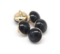 Botones para Coser Botones De Metal Redondos Vintage for Ropa Multicolor 11-25 Mm 4/6 Piezas(Black,25mm 4pcs)