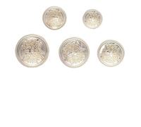 Botones para costura 15 botones de metal vintage estilo universitario, cosidos a mano, for abrigos, ropa y insignias doradas(9K Gold,20mm)