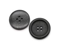 Botones Para Costura Botones redondos de madera de 2/4 agujeros de 10-38 mm