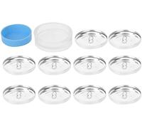 Botones para cubrir la base de botón redondo Kit de botones de cubierta automática con respaldo plano, herramientas de fabricación de hebillas hechas a mano (40 mm)