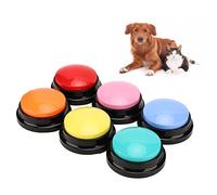 Botones para Hablar con Perros, para Comunicación con Mascotas, Zumbador de Entrenamiento para Mascotas, Grabación de Voz de 30 Segundos, Frases de Palabras para Grabar Perros, Grabación Clara, 6 Piez