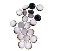 Botones Para Jeans 10 Uds. Botones de resina esmerilada de forma redonda for ropa mujer abrigo camisa puños DIY bordado accesorios de costura 12mm(Color 16)