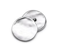 Botones Para Jeans 10 unids/lote de botones decorativos de moda de 21/25/30mm, botones dorados planos irregulares de alta calidad for camisa, abrigo, accesorio de costura(128 Matt silver 710,21mm)