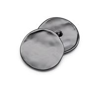 Botones Para Jeans 10 unids/lote de botones decorativos de moda de 21/25/30mm, botones dorados planos irregulares de alta calidad for camisa, abrigo, accesorio de costura(128 Matt black 706,21mm)