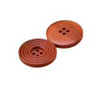 Botones redondos de madera con cuatro agujeros, de 9mm a 38mm, Color 3, 38mm, 10 unidades