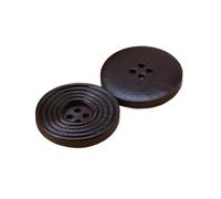 Botones redondos de madera con cuatro agujeros, de 9mm a 38mm, Color 6, 30mm, 10 unidades